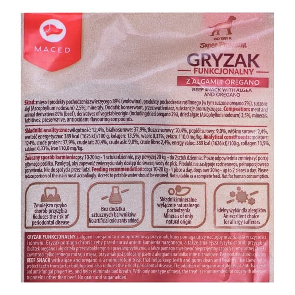 Hundesnack Maced Oksekød 100 g