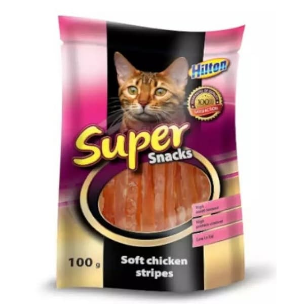 Snack for Cats Hilton Soft chicken stripes Kana 100 g