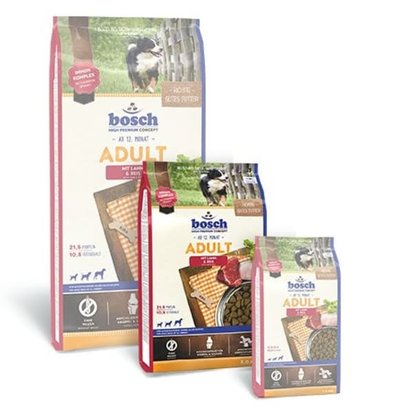 Rehu BOSCH 5208003 Aikuinen Karitsa Riisi Linnut 3 Kg