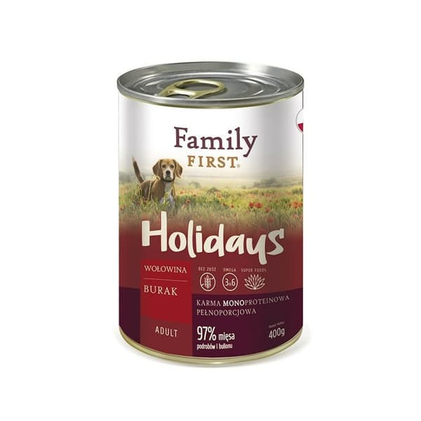 Våt mat Family First FF-19002 Kalvkött 400 g