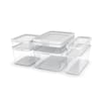 Miniatyrbillede 4 af 5: Mad Bevarelse Container Rotho Rondo Cauma Hvid Gennemsigtig 1,2 L