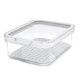 Miniatyrbillede 1 af 5: Mad Bevarelse Container Rotho Rondo Cauma Hvid Gennemsigtig 1,2 L