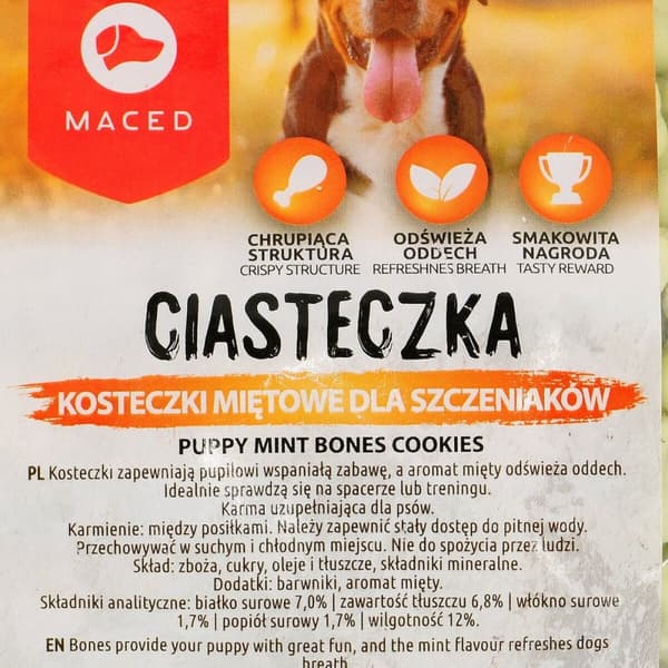 Hundgodis Maced Cookies Ben Mint Kött 1 kg
