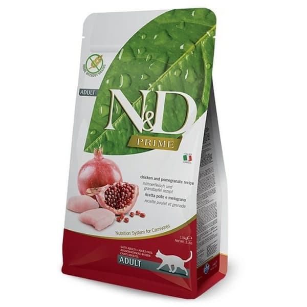 Kattmat Farmina N&D CAT PRIME Vuxen Granatäpple Kyckling 1,5 Kg