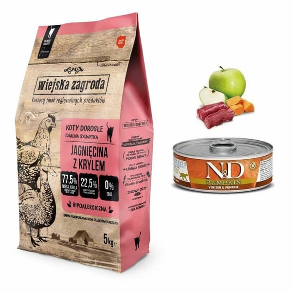 Foder WIEJSKA ZAGRODA Lamb with krill Lamm 5 kg
