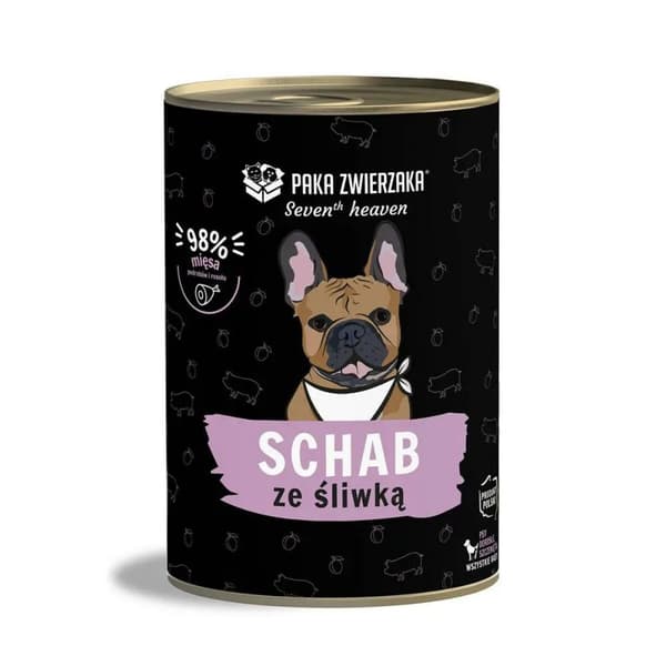 Våt mat Paka Zwierzaka Seventh Heaven Pork with plum Gris 400 g