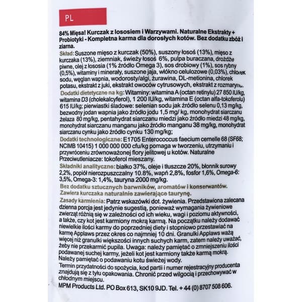 Foder Applaws Chicken with salmon Voksen Kylling Laksefarvet Fisk 7,5 kg