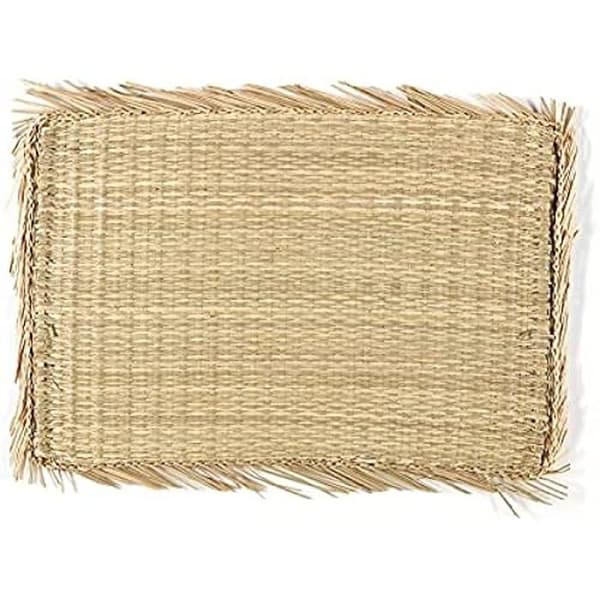Bordstablett - ANDREA HOUSE - Rektangulärt - Marint algmönster - Beige färg - Utan montering