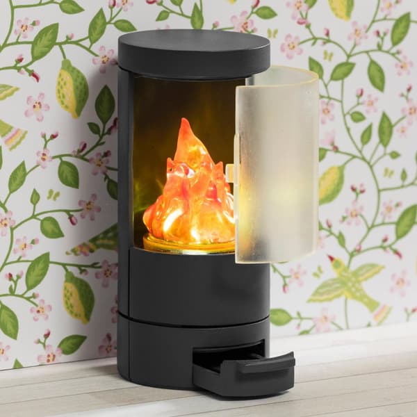 Lundby Braskaminset med ljus