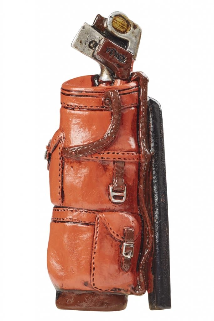 Miniatyr Golf Bag Av Polyresin - ca 8,5 x 3,5 cm