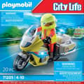 Pikkukuva 2 / 2: Playmobil - 71205 - City Action The Rescuers - Nödkonstnär med motorcykel och lätt effekt