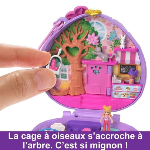 Polly Pocket-Hedgehog kaffe-presentset och figurer, reseleksak HRD37