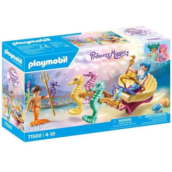 PLAYMOBIL 71500 Vagn med sjöjungfrur och sjöhästar