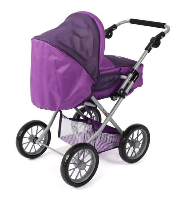 Bayer chic - 560-25 - 2000 - Leni 2 i 1 dockvagn med avtagbar bärväska, plommon, lila