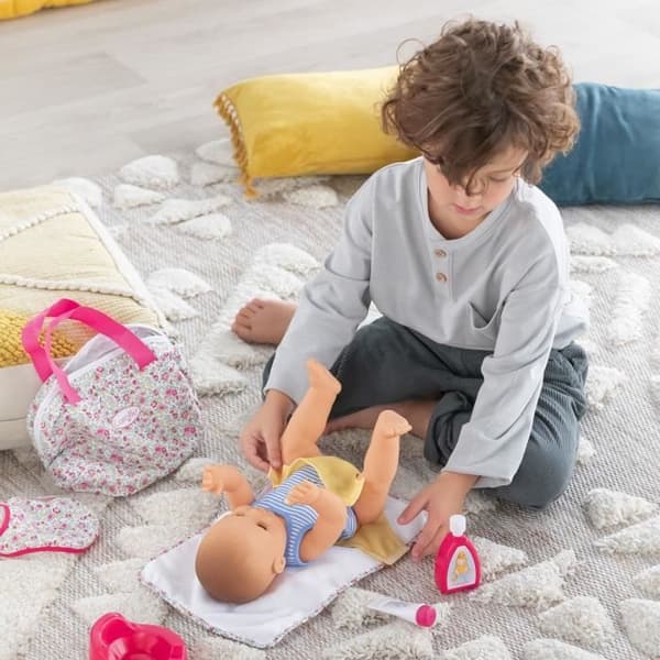 Babytillbehör - COROLLE - Tillbehörslåda för blomskiftande - För 36 och 42 cm babydockor - 7 tillbehör - från 2 år och uppåt