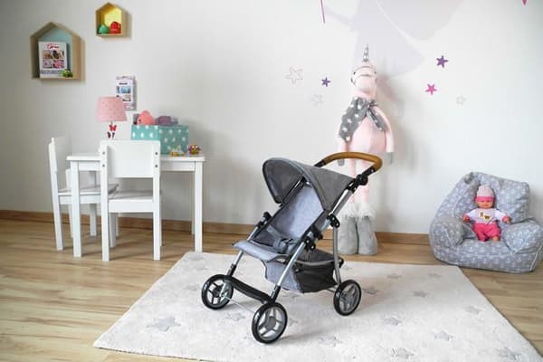 Barnvagn - vagn Knorrtoys - 16832 - .COM- Liba dockvagn-Sten Brun, , Grå, 54 x 35 x 44 cm