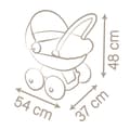 Miniatyrbild 4 av 5: Babysköterska gosig barnvagn för bebisar upp till 42 cm - SMOBY - Tillverkad i Frankrike