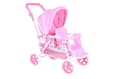 Miniatyrbild 2 av 4: Barnvagn - barnvagn Knorrtoys - 16638 - Big Twin Double Barnvagn - Princess White Rose