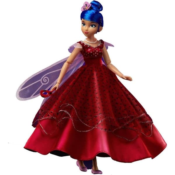 Marinette Ladybug ledad docka Miraculous balklänning 26 cm