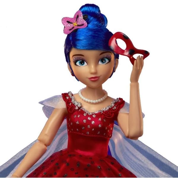 Marinette Ladybug ledad docka Miraculous balklänning 26 cm