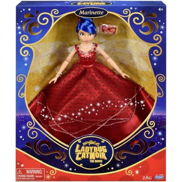 Marinette Ladybug ledad docka Miraculous balklänning 26 cm