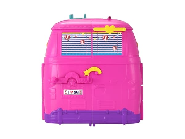 ZURU Sparkle Girlz Retro Campervan, Flicka, Rosa, Ej för barn under 36 månader, Smådelar Kvävningsrisk, Fönsterlåda, 1 styck, 1x Fully Opening Camper
