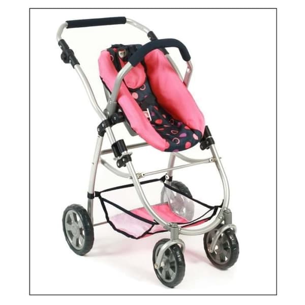 EMOTION “ALL IN” 3-i-1 kombinerad barnvagn - BAYER CHIC 2000 - Korall - För dockor upp till 50 cm
