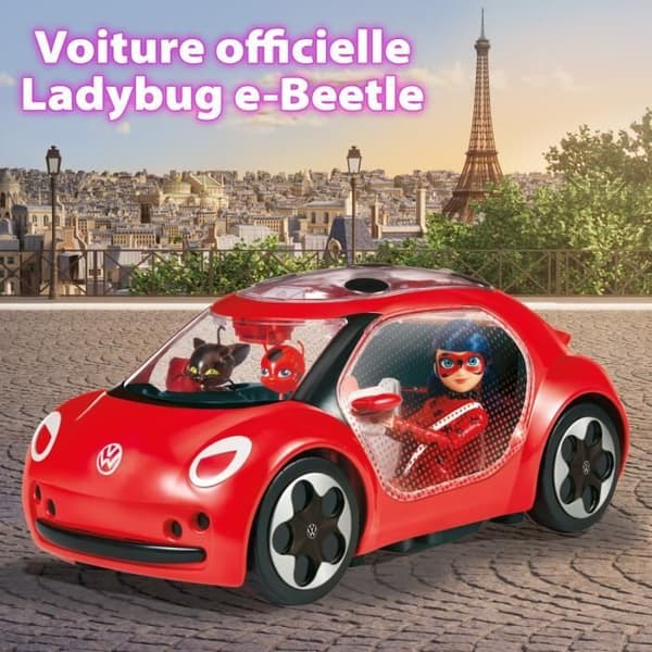 Miraculous Ladybug Car - Ladybugs Volkswagen e-Beetle - Bandai
