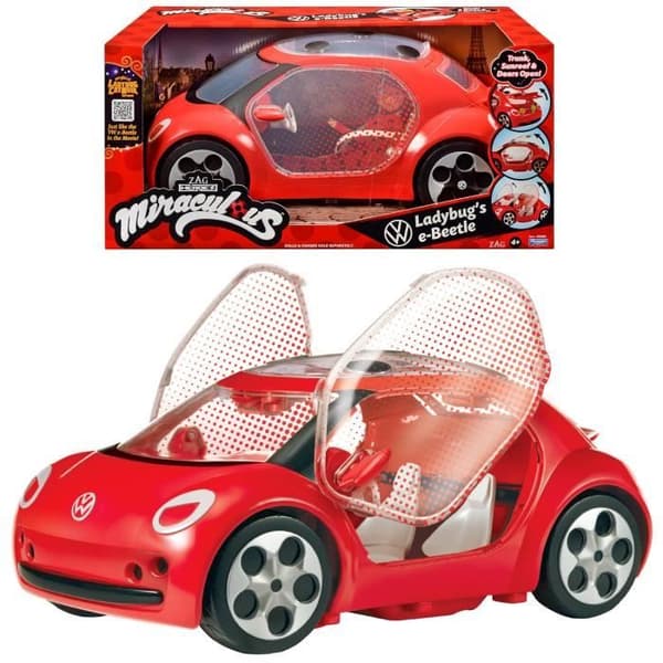 Miraculous Ladybug Car - Ladybugs Volkswagen e-Beetle - Bandai