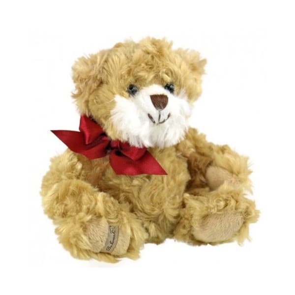Baby Olinek Ours Brun 15 cm röd band