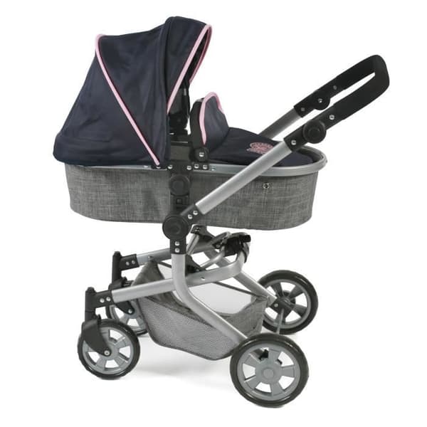 Bayer Chic 2000 Mika kombinerad barnvagn - Grå/Mörkblå för barn från 3 år och uppåt