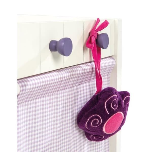 ROBA - Fienchen 2 i 1 Doll Skötbord + Madrass - Vit / Rosa