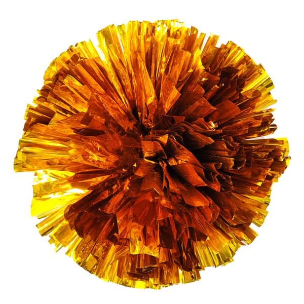 INF Cheerleading Pom Poms, Stora 32cm Dubbelhuvud Metalliska Cheer Poms Guld