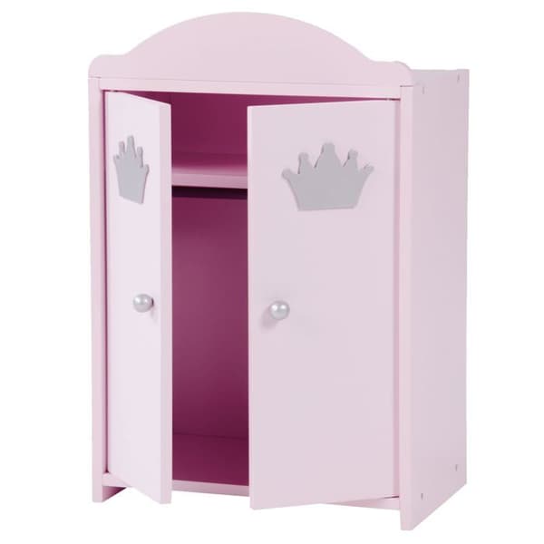 Princess Sophie Doll Garderob - ROBA - Pink Wood - Garderob och hylla