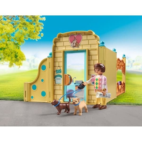 PLAYMOBIL 71743 Vårdcentral: 8 hundar och skötare