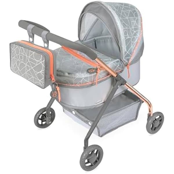 Dockvagn - DE CUEVAS TOYS - My First Stroller - Grå - 56 cm - Väska ingår