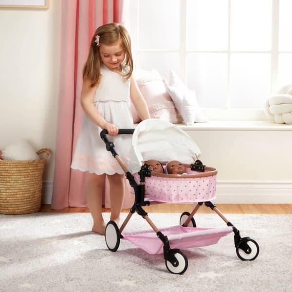 Barnvagn - Battat vagn - BAB7610C1Z - Dubbel vagn för 35,56 cm spädbarn