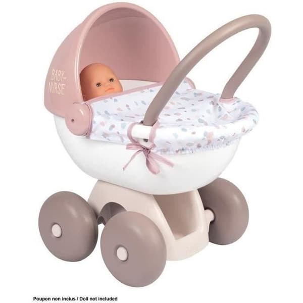 Babysköterska gosig barnvagn för bebisar upp till 42 cm - SMOBY - Tillverkad i Frankrike
