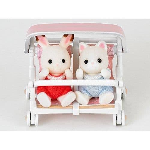 Sylvanian Dubbelvagn - Familjehemstillbehör - Rosa