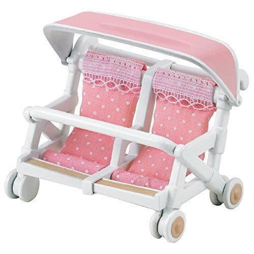 Sylvanian Dubbelvagn - Familjehemstillbehör - Rosa