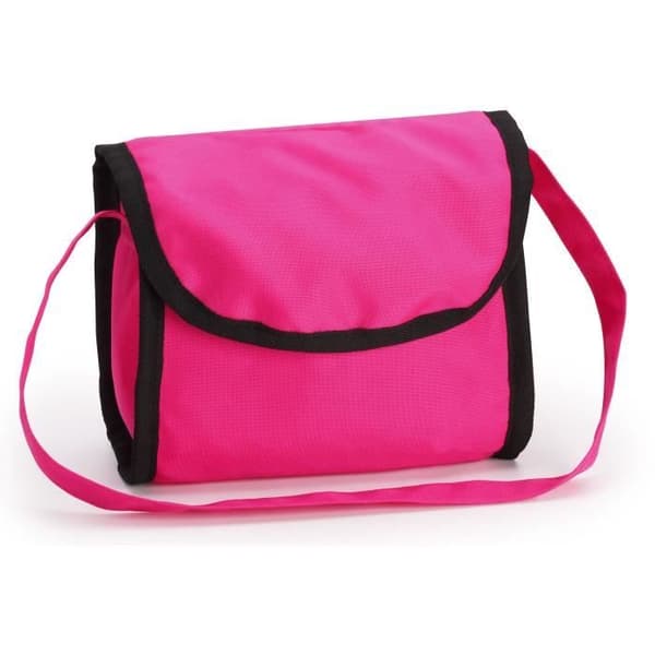 Trendig Uni Rose Pink dockvagn - BAYER DESIGN - Justerbar - Lämplig för dockor upp till 46 cm