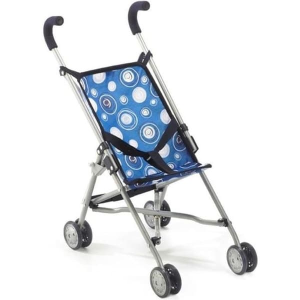 Minivagn för barn - Bayer Chic 2000 - Roma modell - Blå design med mönster - Vikbar och säker