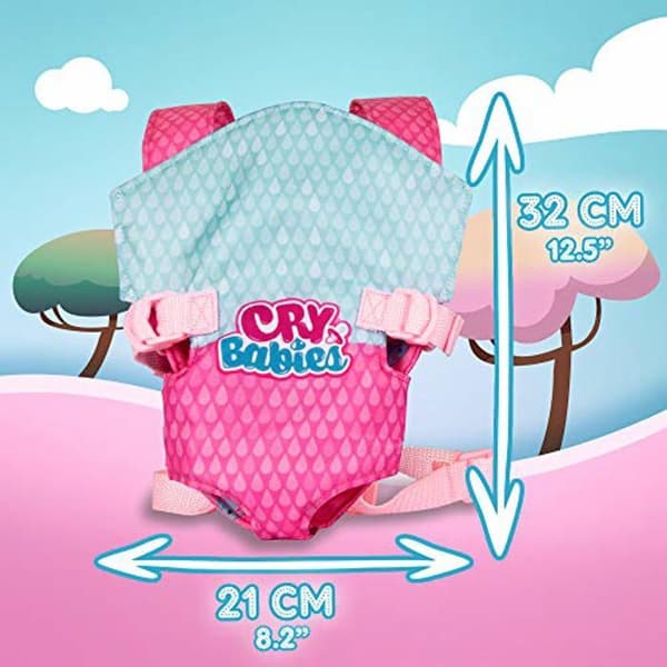 Cry Babies bärsele - IMC TOYS - För barn från 18 månader och uppåt - Mått L21 x D4,5 x H32 cm - Rosa