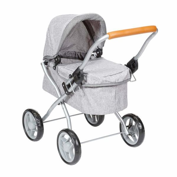 Barnvagn - Knorrtoys barnvagn - 63332 - .COM- Barnvagn för Mini Lili docka-Sten Brun,