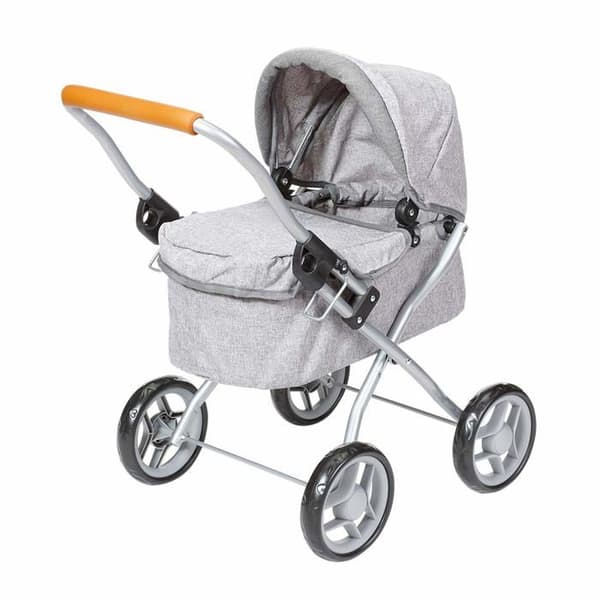 Barnvagn - Knorrtoys barnvagn - 63332 - .COM- Barnvagn för Mini Lili docka-Sten Brun,