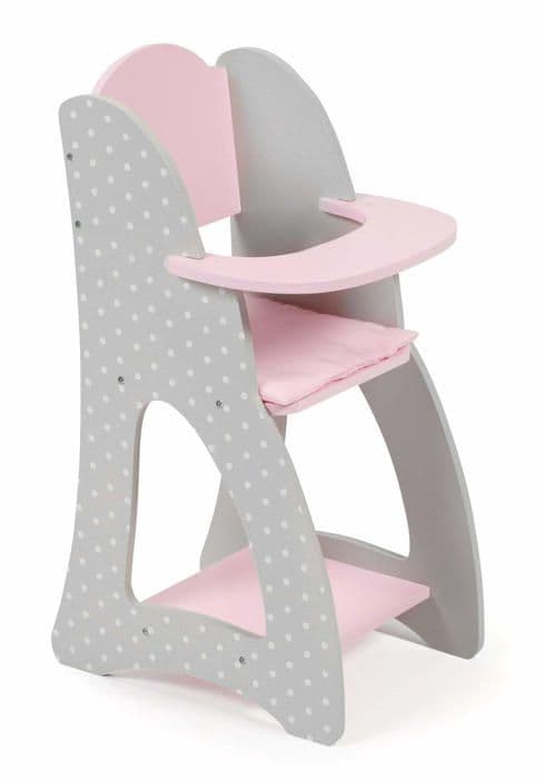 Bayer chic plantskola - 520-91 - 2000- Barnstol för babydockor upp till ca. 46 cm, Dockmöbler, Puntos Grå