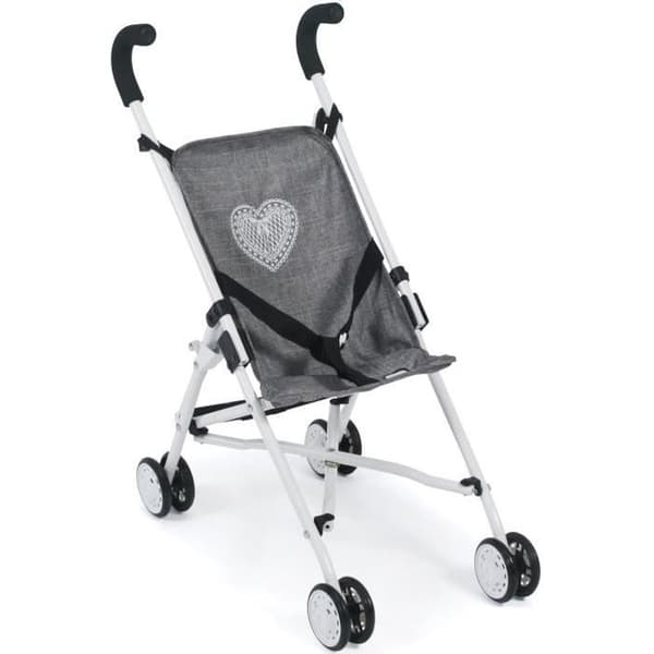 Dockvagn - BAYER DESIGN - Mini-Buggy ROMA - Vikbar - Jeans Grå