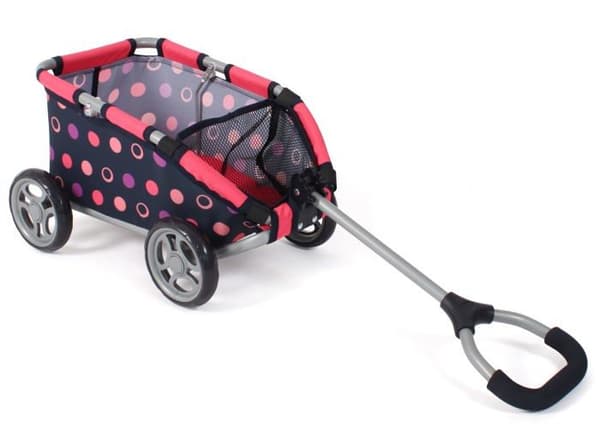 Bayer chic - 660-20 - 2000 Skipper Traction Cart, liten vagn för gosedjur, dockor och leksaker, Corallo,