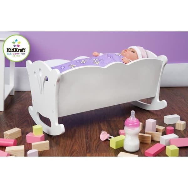 Dockvagga - KIDKRAFT - Lil' Doll White - För dockor upp till 48 cm
