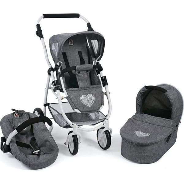 Barnvagn Combi 3 in 1 EMOTION ALL IN Jeans Grå - BAYER DESIGN - Från 3 år